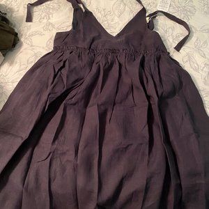 Tribe Alive™ Organic Linen Tie-Strap Gathered Mini